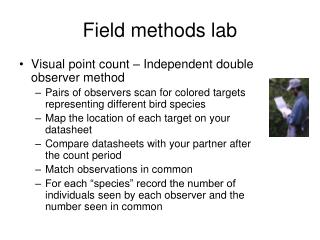 Field methods lab