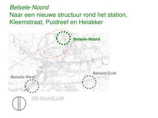 Belsele-Noord Naar een nieuwe structuur rond het station, Kleemstraat, Puidreef en Heiakker