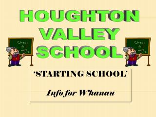 ‘STARTING SCHOOL’ Info for Whanau