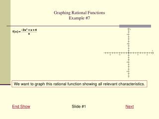 Graphing Rational Functions Example #7