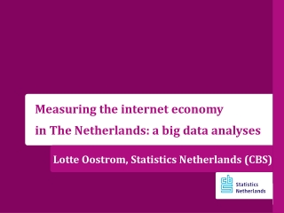 Lotte Oostrom, Statistics Netherlands (CBS)