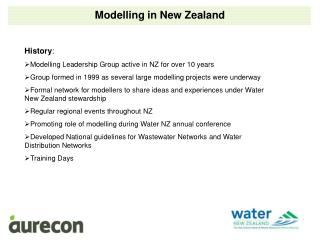 Modelling in New Zealand