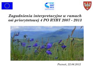Zagadnienia interpretacyjne w ramach osi priorytetowej 4 PO RYBY 2007 - 2013