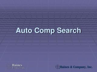 Auto Comp Search