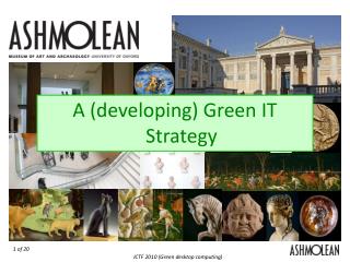 The Ashmolean Green IT Strategy