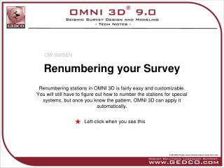 Renumbering your Survey