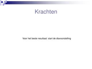 Krachten