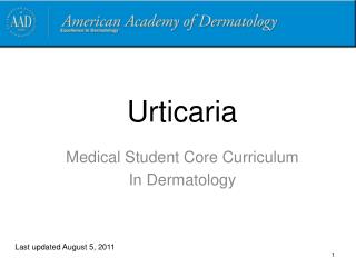 Urticaria