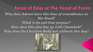 Feast of Ester or The Feast of Purim