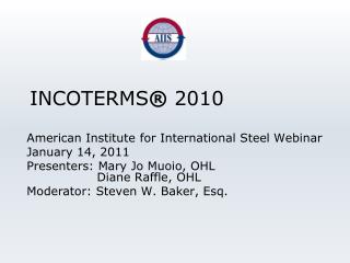 INCOTERMS ® 2010