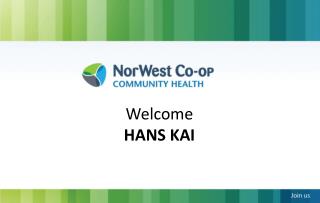 Welcome HANS KAI