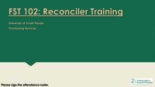 FST 102: Reconciler Training