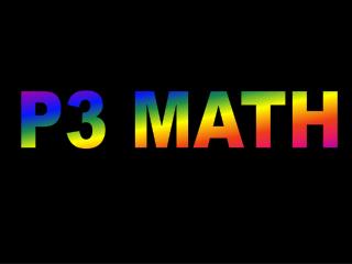 P3 MATH