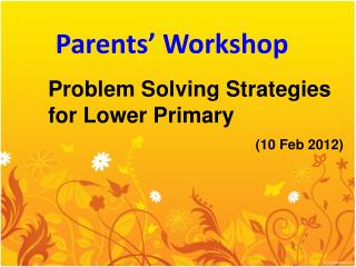 Parents’ Workshop