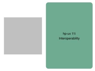 hp-ux 11i Interoperability