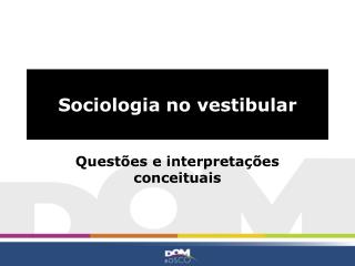 Sociologia no vestibular