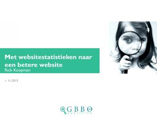 Met websitestatistieken naar een betere website