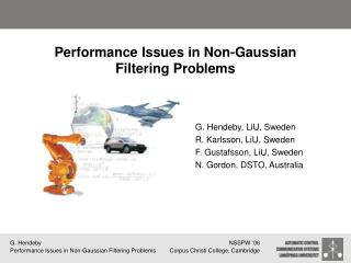 Performance Issues in Non-Gaussian Filtering Problems