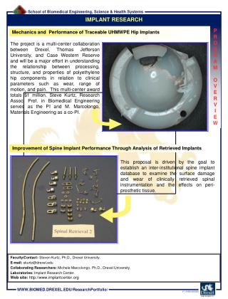 Mechanics and Performance of Traceable UHMWPE Hip Implants