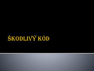 Škodlivý kód