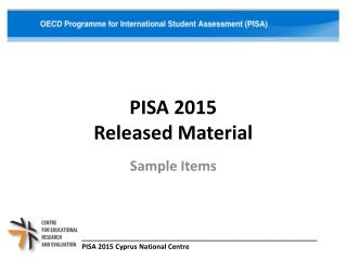 PISA 2015 Released Material