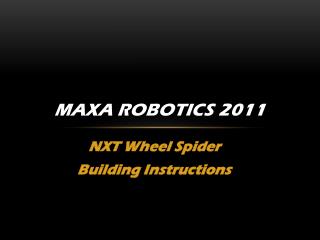 MAXA Robotics 2011