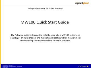 MW100 Quick Start Guide