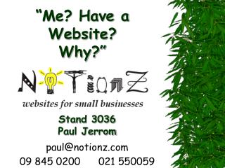 “Me? Have a Website? Why?”