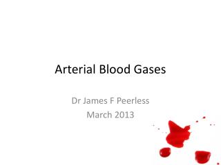 Arterial Blood Gases