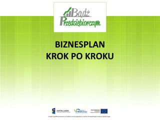 BIZNESPLAN KROK PO KROKU