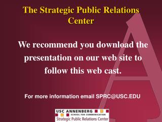 The Strategic Public Relations Center