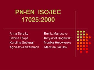 PN-EN ISO/IEC 17025:2000