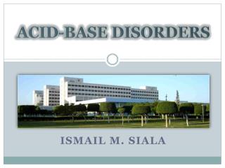 ACID-BASE DISORDERS