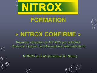 FORMATION « NITROX CONFIRME »