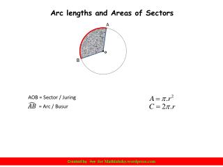 AOB = Sector / Juring