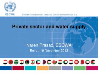 Private sector and water supply