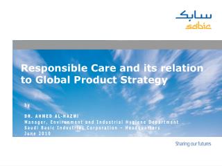 Responsible Care and its relation to Global Product Strategy