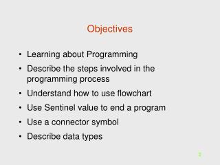 Objectives