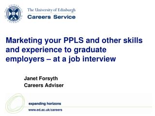 Marketing your PPLS and other skills and experience to graduate employers – at a job interview