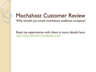 mochahost customer review