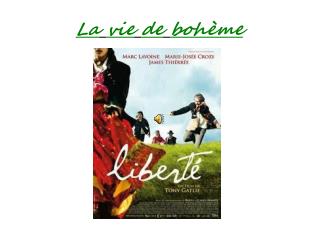 La vie de bohème