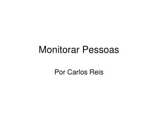 Monitorar Pessoas