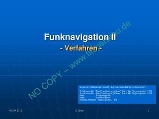 Funknavigation II - Verfahren -