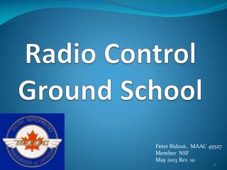 Radio Control Ground School