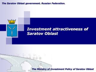 The Saratov Oblast government . Russian Federation .