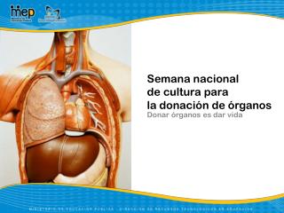 Semana nacional de cultura para la donación de órganos