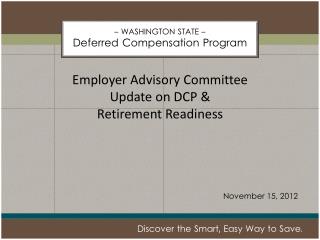 – WASHINGTON STATE – Deferred Compensation Program
