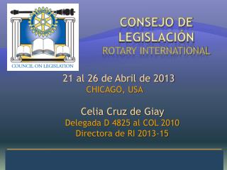 CONSEJO DE LEGISLACIÓN Rotary International