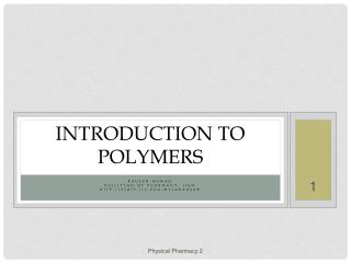 Introduction to Polymers