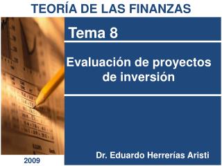 Evaluación de proyectos de inversión